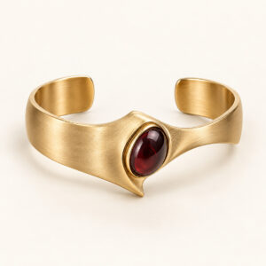 Aurelia Garnet Gold Cuff
