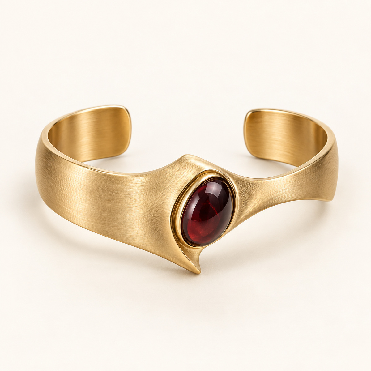 Aurelia Garnet Gold Cuff